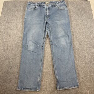 Arborwear Jeans Mens 42x32 (Fits 40x32) Blue Cedar Flex Denim Pants Work Utility